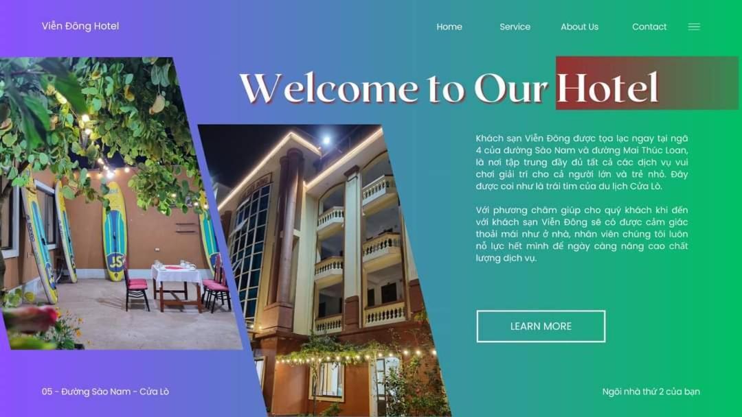 Hotel Khach San Vien Dong Cửa Lò Exteriér fotografie